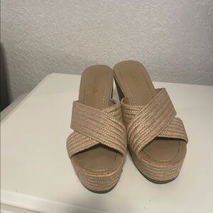 Soda Tan Crisscross Mules